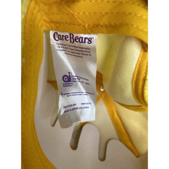 Care Bears Sunshine Bear Plush  Yellow Fuzzy Snapback Hat Cap Adjustable OSFM main image 5